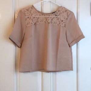 Tan forever 21 blouse